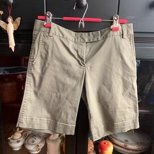 EUC J Crew khaki Bermuda shorts